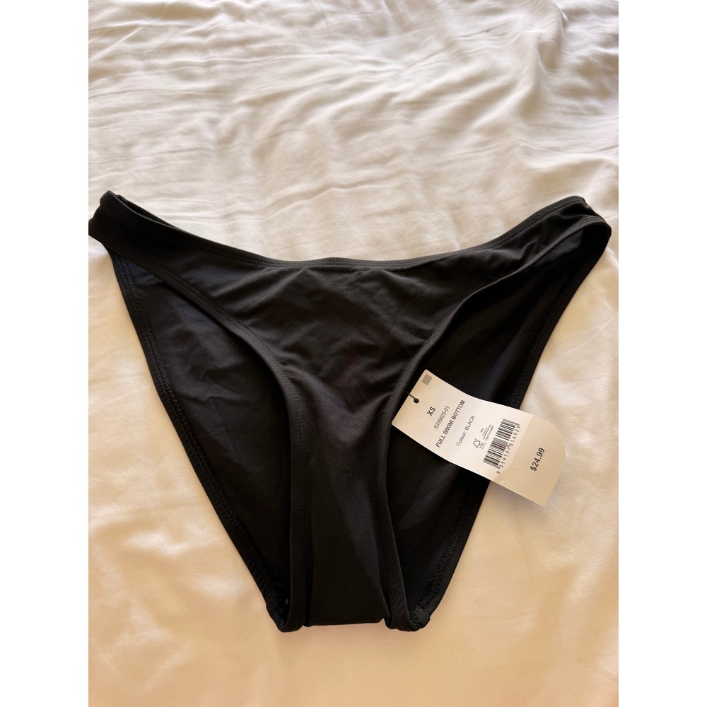 Cotton On Body Full Bikini Bottom Black Recycled Swimwear XS 6335625-01